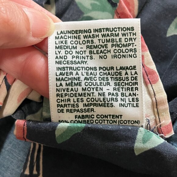 Laura Ashley Green Floral Ruffled King Pillow Shams Set of 2 - Picture 5 of 9